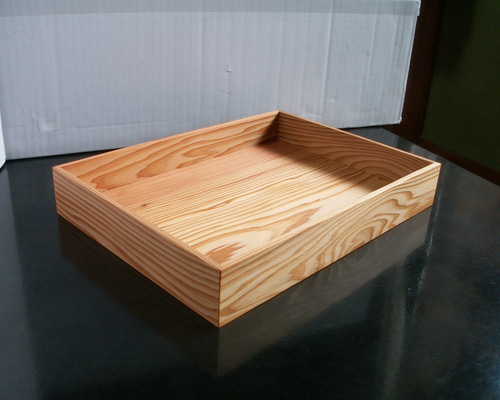 ○サイズオーダー可能○ 屋久杉 無垢 B5クリアファイルが入るトレイ