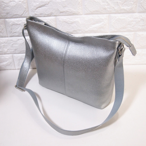 ☆ハンドメイド☆日本製☆ソフト・本革☆斜め掛けショルダーバッグ