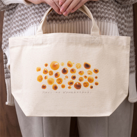 ［着る山菜］森のなめこランチトート 2枚目の画像