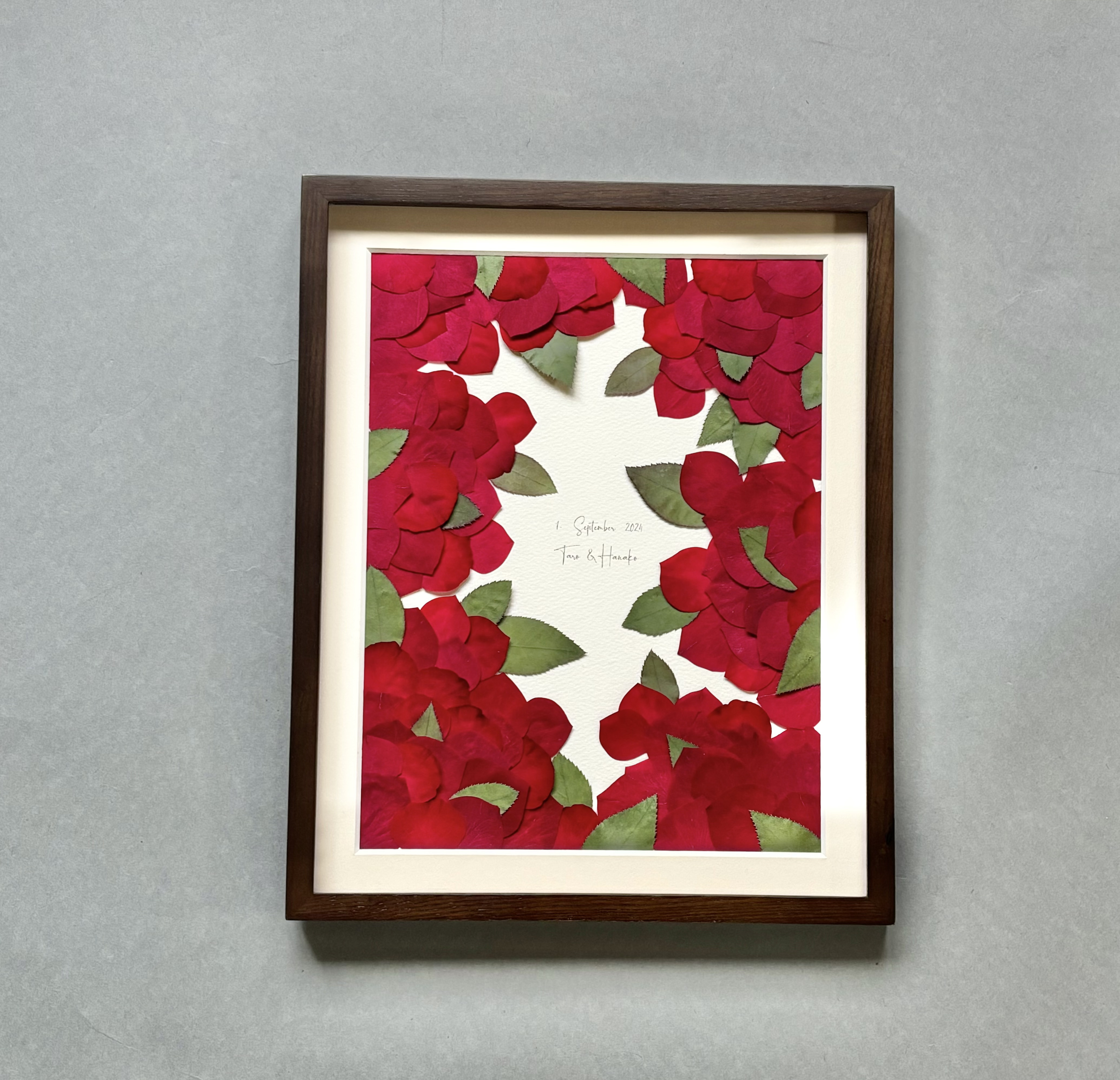 世界に一つだけの押し花額縁 薔薇108本　トレンタサイズ 世界に一つだけの押し花額縁 薔薇108本 トレンタサイズ 108本の