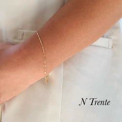 再販＊送料無料【K18(18金)】きらめくイタリアシンプルチェーン