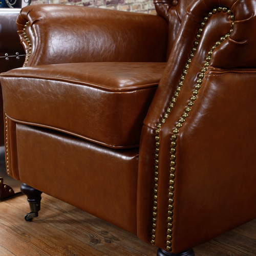 椅子 チェア クラシック アームチェア アンティーク調 ブラウン