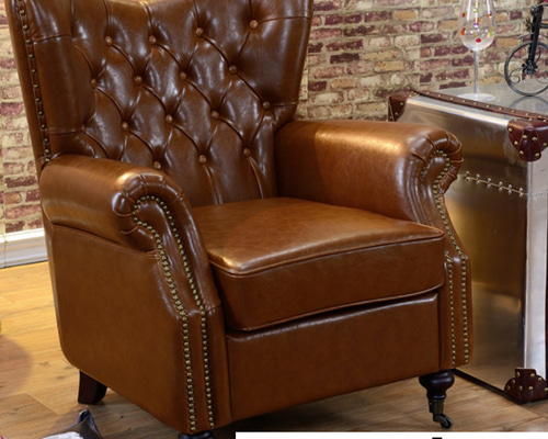 椅子 チェア クラシック アームチェア アンティーク調 ブラウン モダン