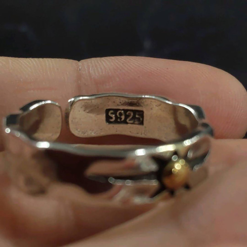 オープン特価 刻印入り フリーサイズ silver925 メンズ メキシカン