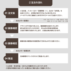 【受注後制作】背景色を選べる ペット名刺 『両面版』 50枚 フラワー no.01 12枚目の画像