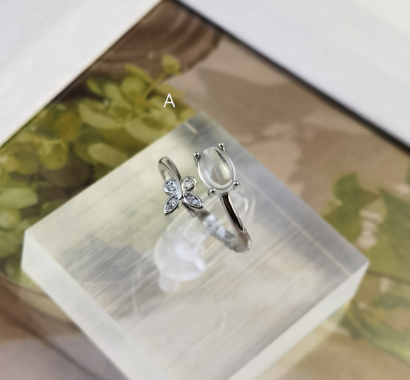 「心安らぎ」天然プレナイト♪リング*つけっぱなし 4枚目の画像