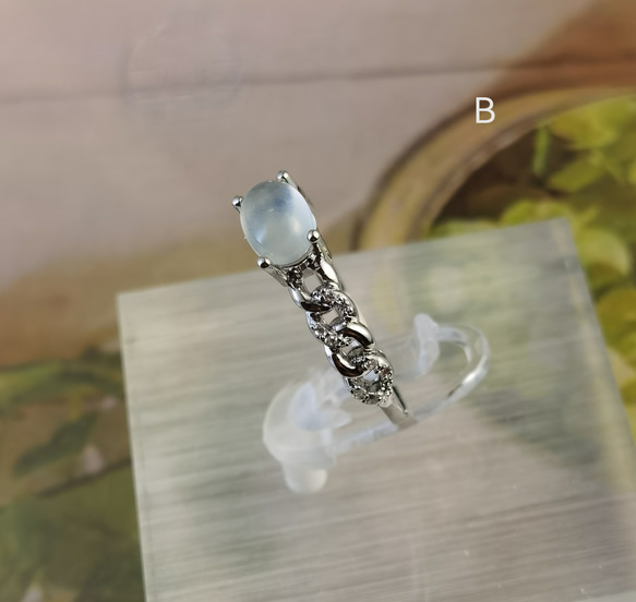 「心安らぎ」天然プレナイト♪リング*つけっぱなし 2枚目の画像