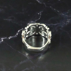 人気商品　大特価　silver925　メキシカンリング　オニキス　銀　ハンドメイド　刻印入り　　フリーサイズ　 5枚目の画像