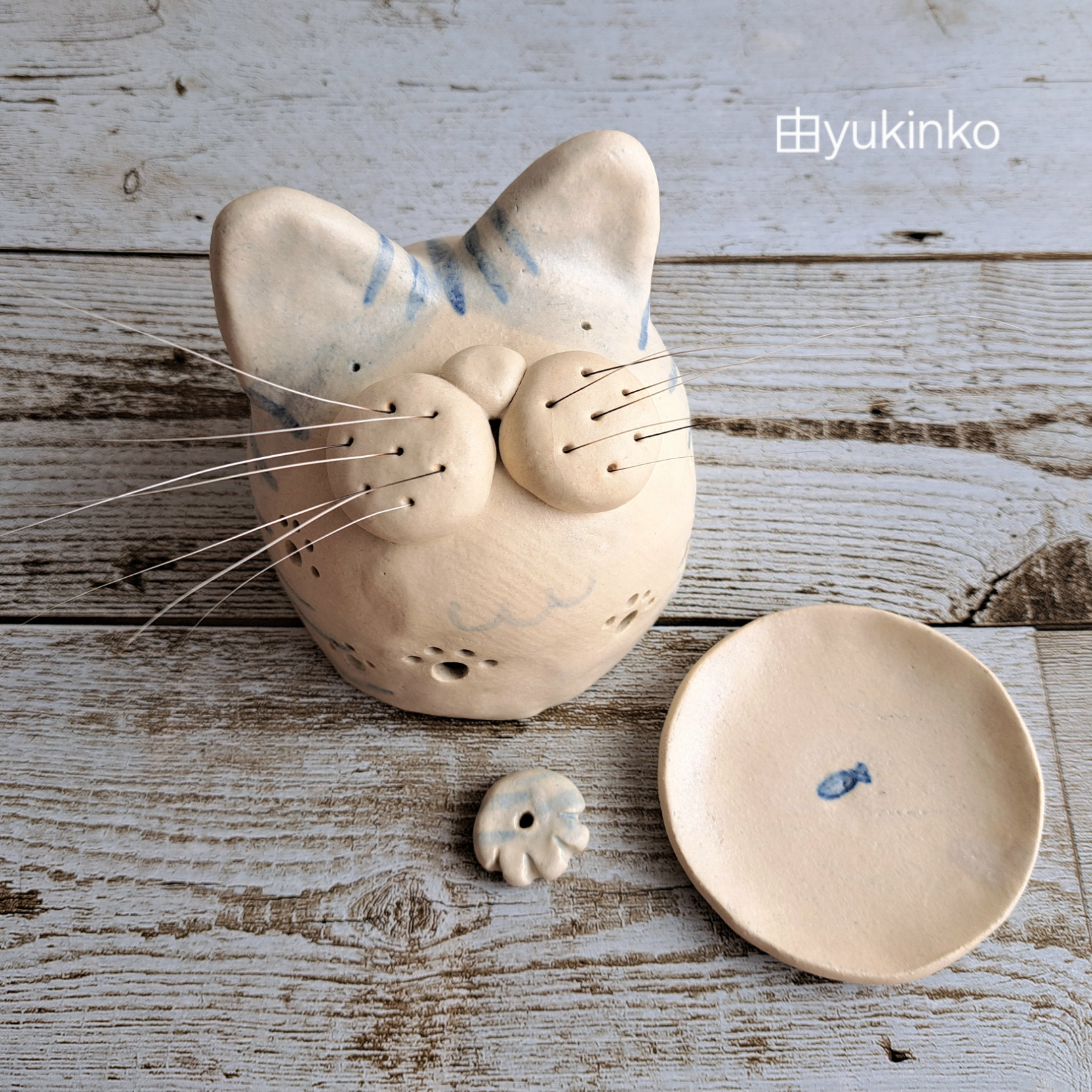 猫様の執事にお薦め！猫ひげスタンドセット～置物・香炉・灯りにも～