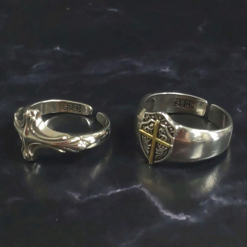 クリーマ限定 silver925 刻印入 メキシカンリング リングセット メンズ