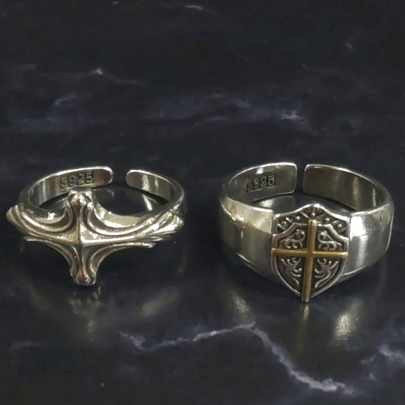 クリーマ限定 silver925 刻印入 メキシカンリング リングセット メンズ