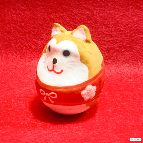 干支だるま 戌 ( 犬 いぬ )｜アート だるま 干支小物 縁起物 立体