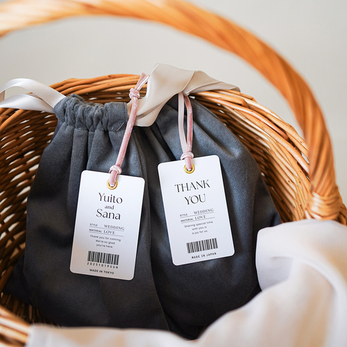 ぷっくりハート夏向けタグ　No.421 ぷっくりハート夏向けタグ No.421