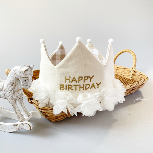 花かんむり｜バースデークラウン》誕生日 ベビークラウン キッズ 王冠