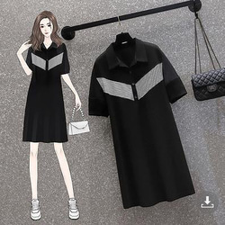 大きいサイズ レディース 春 夏 ワンピース　新品 半袖 8枚目の画像