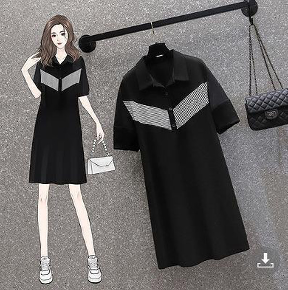 大きいサイズ レディース 春 夏 ワンピース　新品 半袖 8枚目の画像