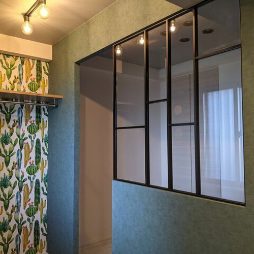 FIX窓 アイアン ガラス 室内窓 オイルガード デコマド 造作窓 オーダー