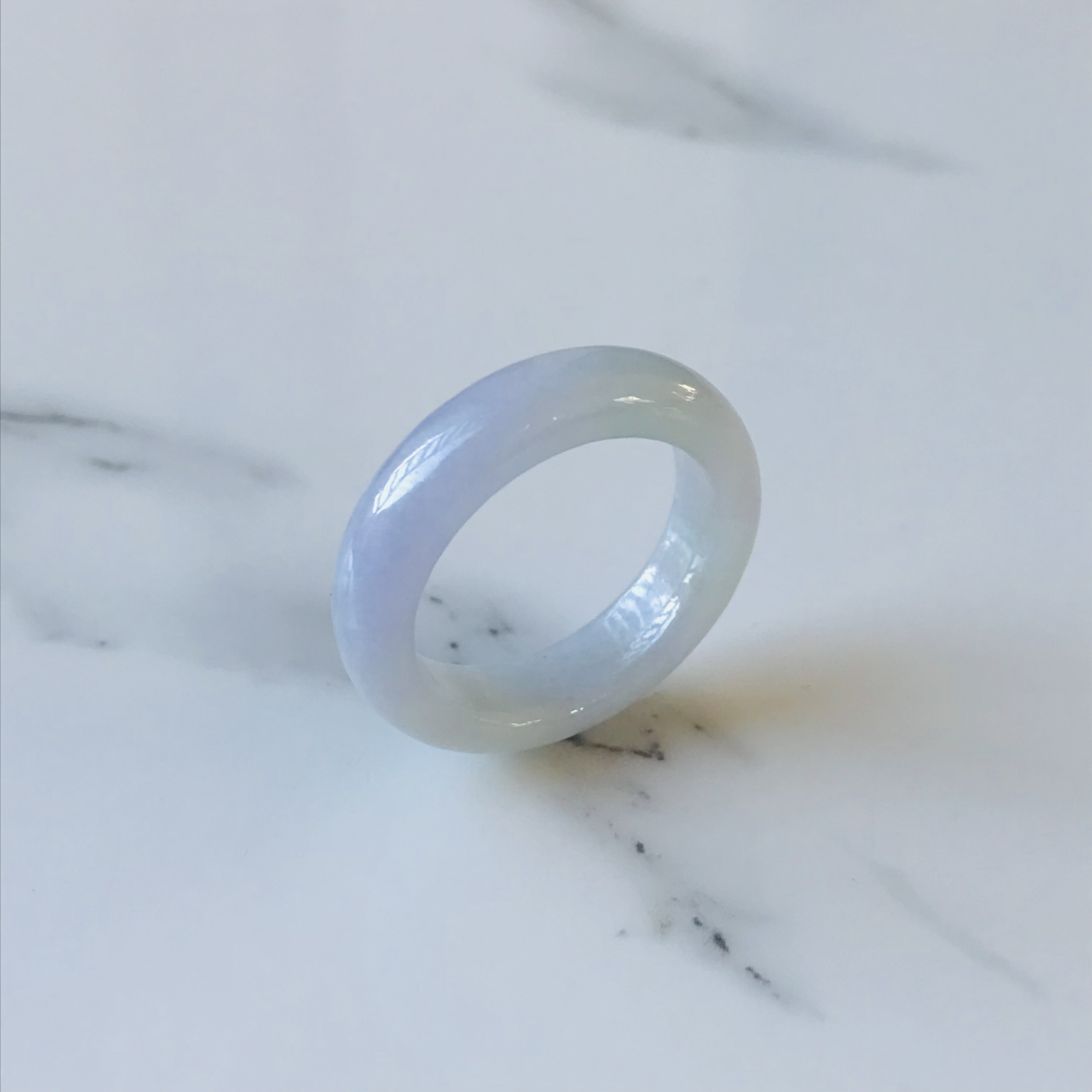 [R298-001］ ジェイド　JADE ヒスイ　本翡翠　くりぬき　リング　天然石　一点物　ミャンマー産　16号　指輪