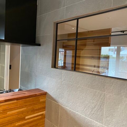 FIX窓 アイアン ガラス 室内窓 オイルガード デコマド 造作窓 オーダー