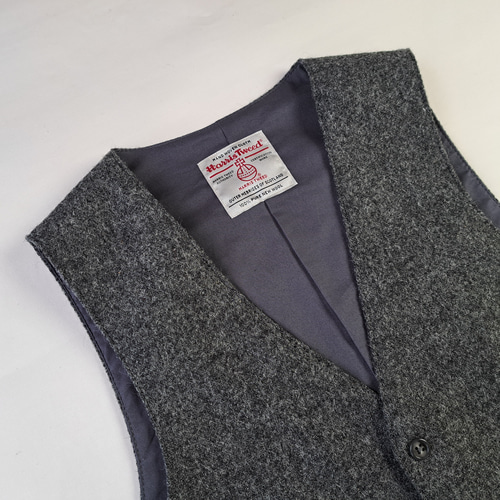 ハリスツイード ベスト ミディアムグレー Harris Tweed Waistcoat