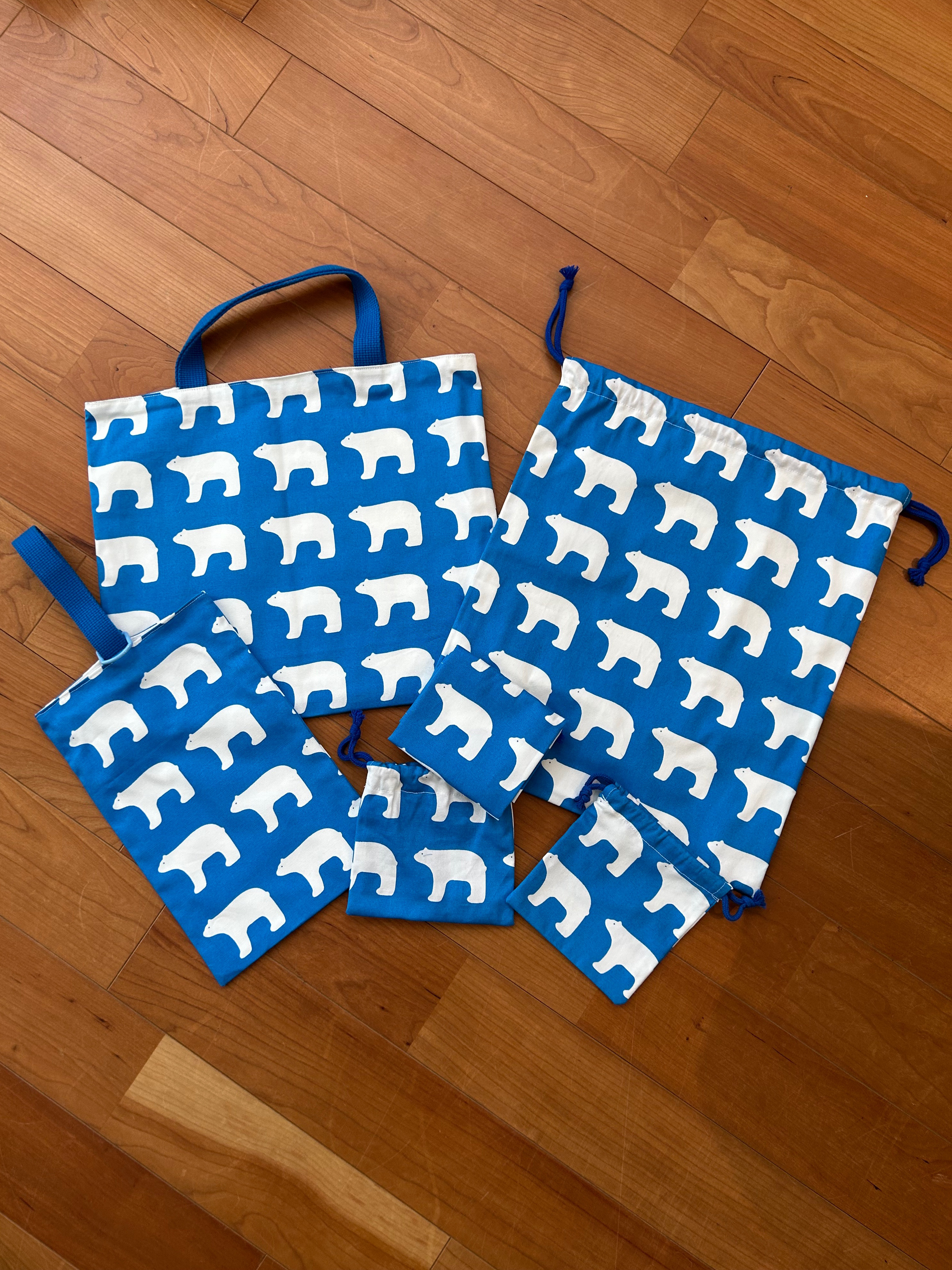 Kippis シロクマ柄　入学袋セット