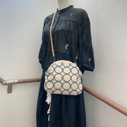 ⚮̈ミナペルホネン forest tile シプリバッグ 巾着ショルダーバッグ