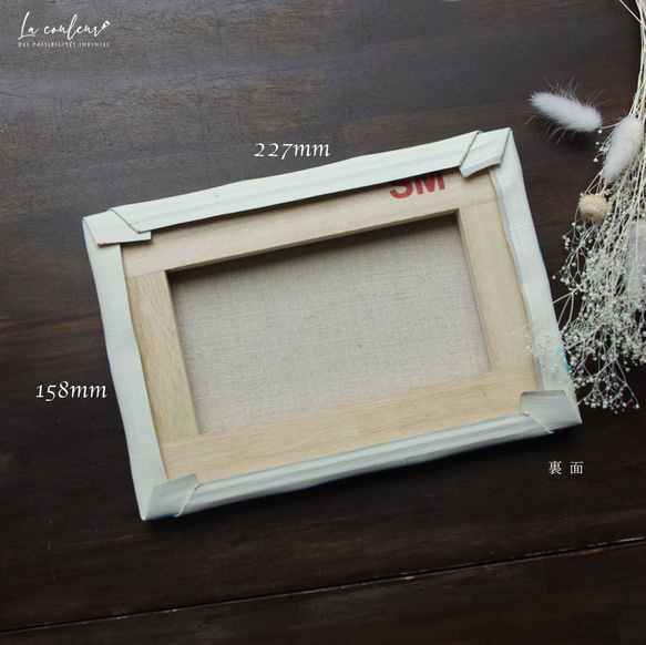 【受注制作】【原画】桜2025　抽象画　桜 舞う　227×158mm（SMサイズ）キャンバス　送料無料 10枚目の画像