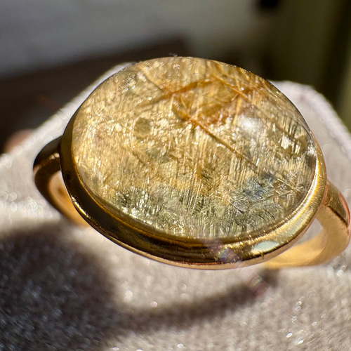 幻のルチルクォーツ✴︎ジオメトリールチル【男女共用】クールでお洒落♪11.5㎜ 幻のルチルクォーツ✴︎ジオメトリールチル【男女共用】クールでお洒落