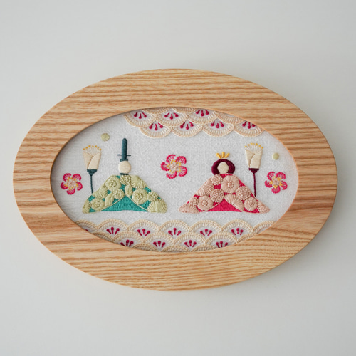 刺繍キット】おひなさま キット K.omono 通販 18892895｜Creema