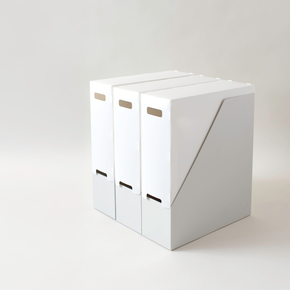 ファイルボックスにフタできるキット(3枚セット)　ホコリ避けや見た目の統一に　市販のファイルボックスをカバーできます 12枚目の画像