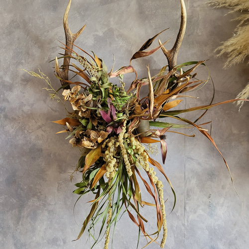 ドライフラワー 壁掛け用葉デザイン はっぱ丸　人気キャラクター ドライフラワー 壁掛け用葉デザイン はっぱ丸 人気キャラクター