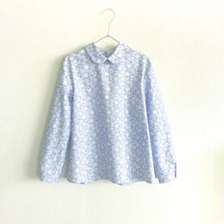 リバティ(liberty)の丸襟ブラウス(ミズイロ) 2枚目の画像