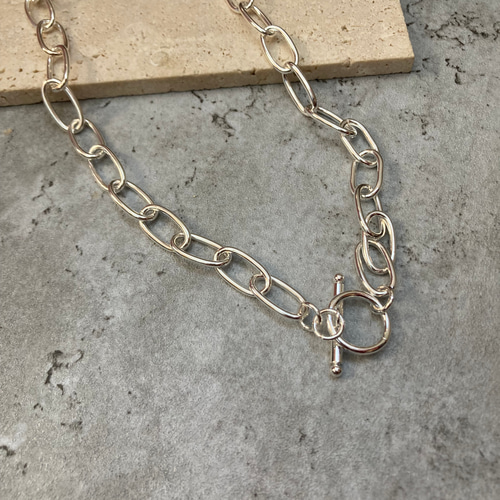 ーsilver925オーバルチェーンネックレスー シルバーアクセサリー ーsilver925オーバルチェーンネックレスー シルバーアクセサリー