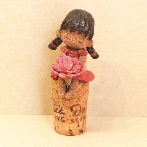 コルク粘土の花人形/桜 flowergirl-yae その他人形 yu-pi-ya 通販