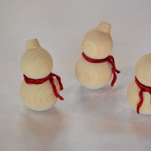 木の雪だるま その他人形 atelier mitsuki 通販 18893570｜Creema