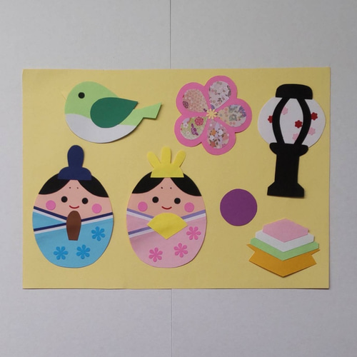 送料無料》壁面飾り ひな祭り 3月 その他アート minimini 通販