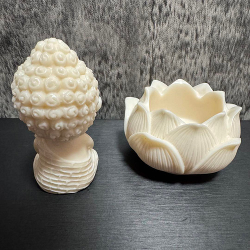 蓮の花に座る仏像 置物 菩提樹 その他置物 LUNASTONE 通販 18893795