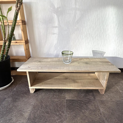 ヴィンテージ感がかわいいカフェテーブル　古材廃材 2枚目の画像