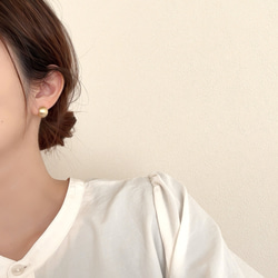 大人気シリーズ◆痛くならないボリュームイヤリング/ピアスに見える　ゴールド シルバー　結婚式　金属アレルギー対応　春 11枚目の画像