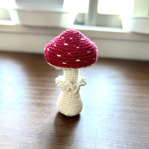 毒キノコ(小) 編みぐるみ 可愛いきのこ あみぐるみ みー 通販 18894363