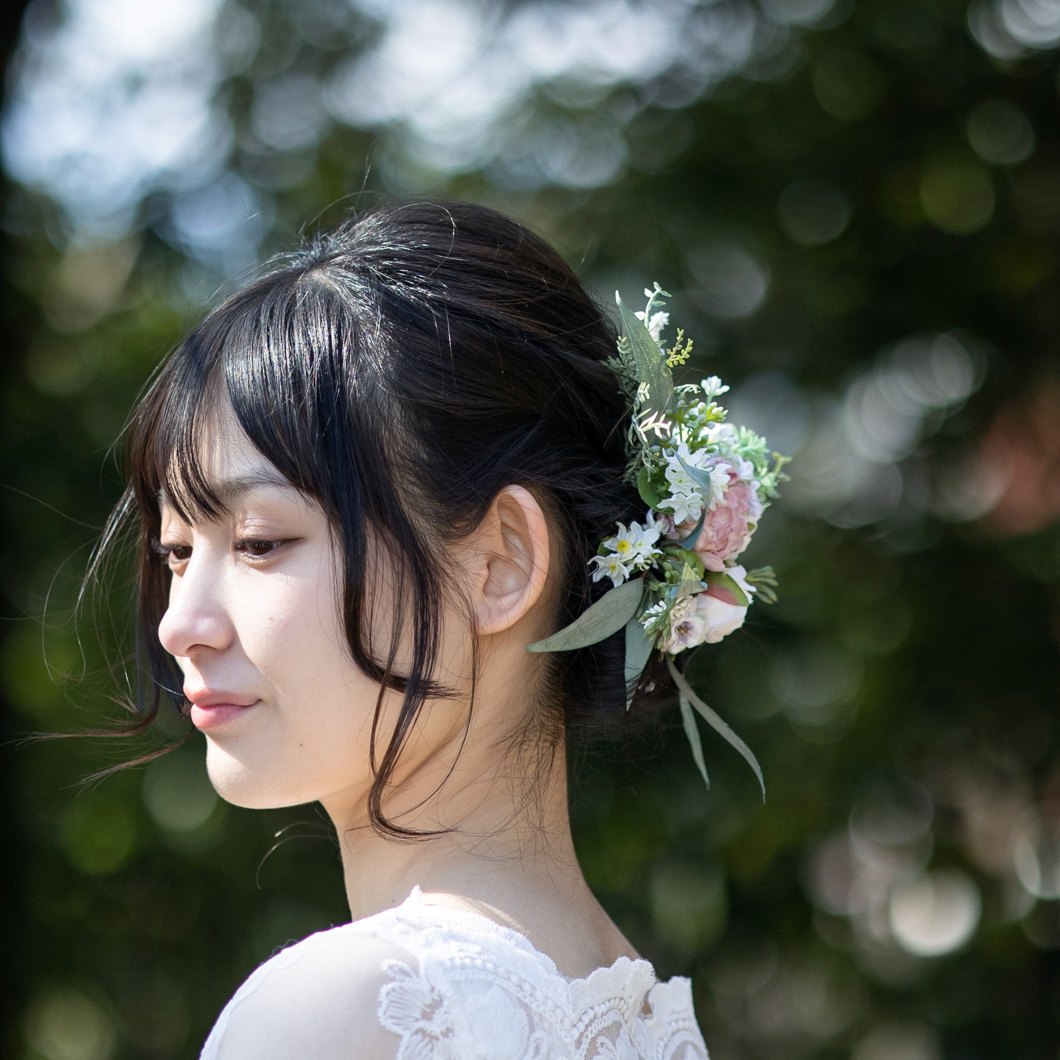 ブーケとお揃い髪飾りお任せ10パーツ ヘッドドレス（ウェディング