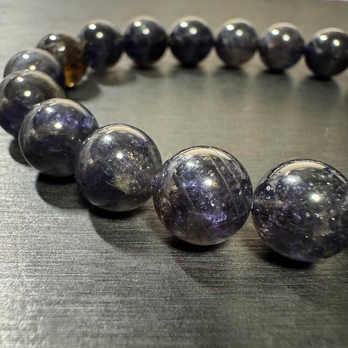 アイオライトサンストーン 10mm 天然石 ブレスレット ブレスレット