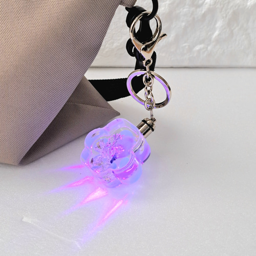 鳩　在庫品　レジン　LEDライト付きキーホルダー　両面 鳩 在庫品 レジン LEDライト付きキーホルダー 両面 ライト LED