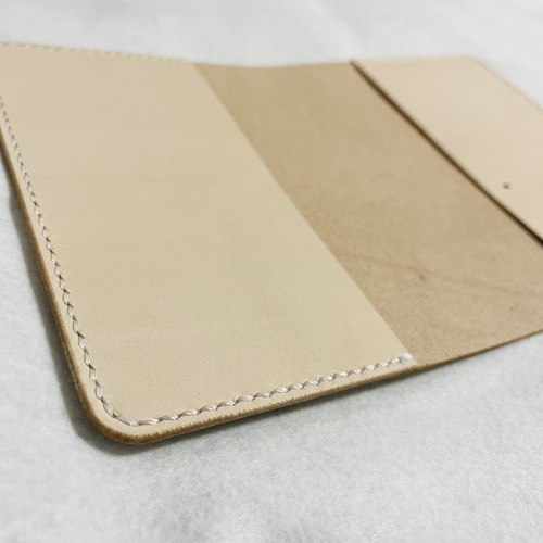 ほぼ日手帳用 手帳カバー（レザー、ヌメ革、生成り） 手帳カバー