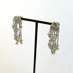 チェーン× Secouer ピアス/イヤリング【Silver】 2枚目の画像