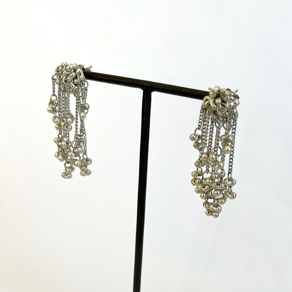 チェーン× Secouer ピアス/イヤリング【Silver】 2枚目の画像
