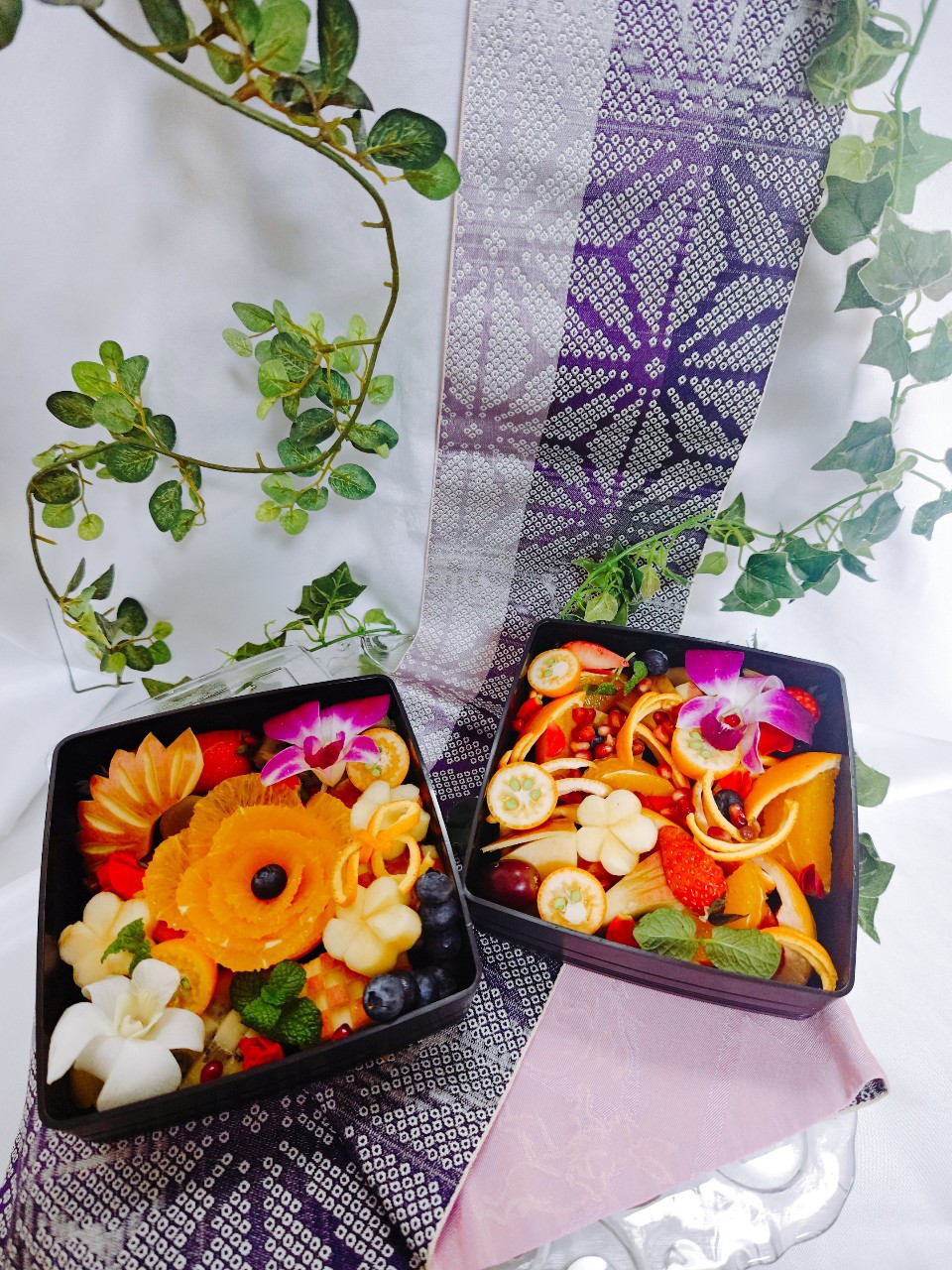 フルーツのお重　　プレゼント　　ギフト　母の日　父の日　誕生日　　記念日