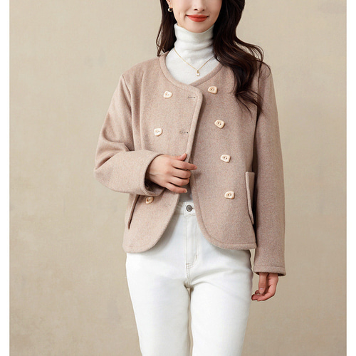 洗練された！※キャメル色|グレー色※レジャーウールコート※レディース