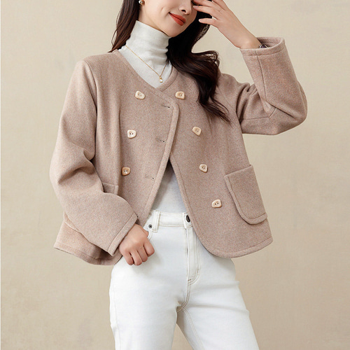 CARAMEL ウールコート 12サイズ グレー CARAMEL ウールコート 12サイズ グレー