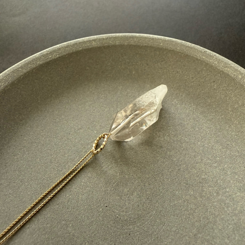 虹入りダブルポイント水晶♚ペンダントトップ ペンダントトップ